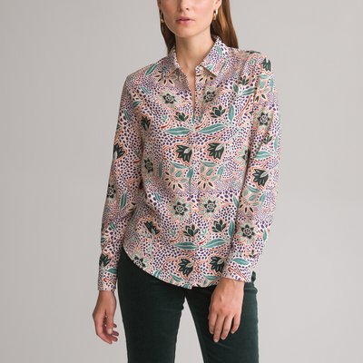 Рубашка с цветочным принтом и длинными рукавами ANNE WEYBURN