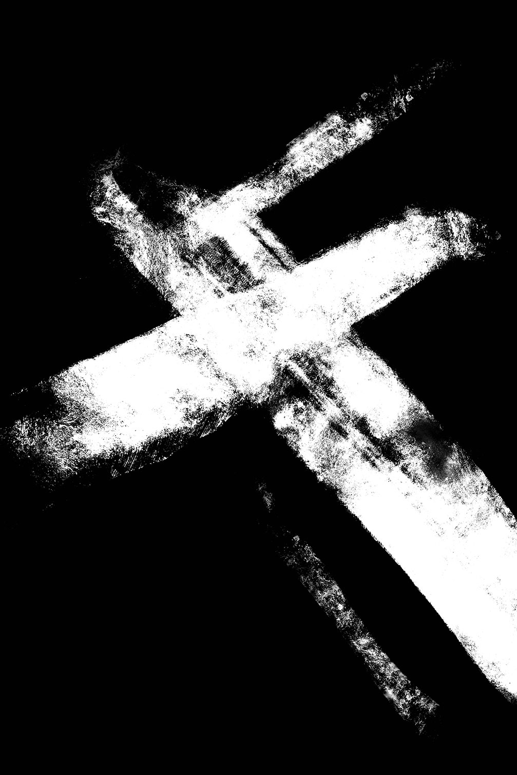 Tableau abstrait Croix, HEXOA