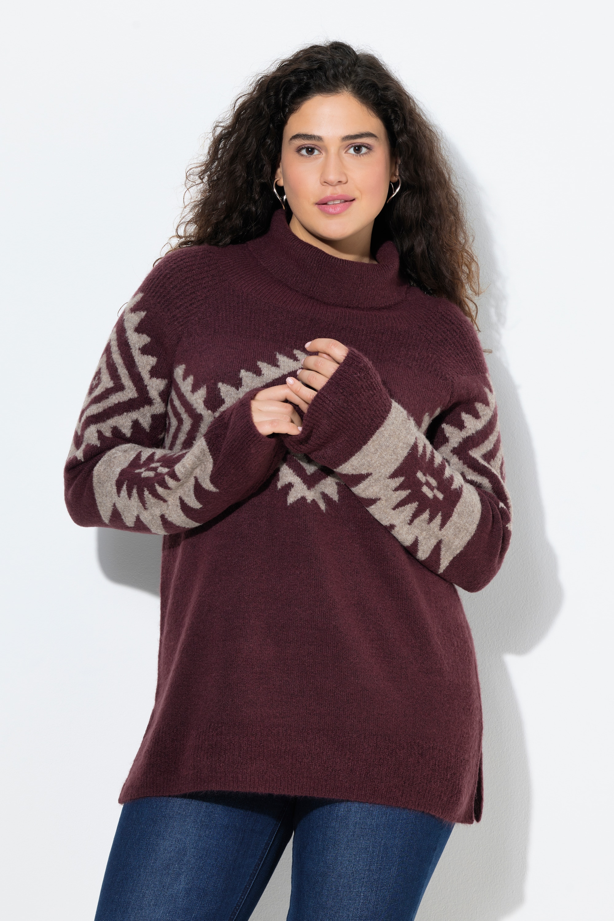 Pull à col roulé et manches longues raglan, ULLA POPKEN