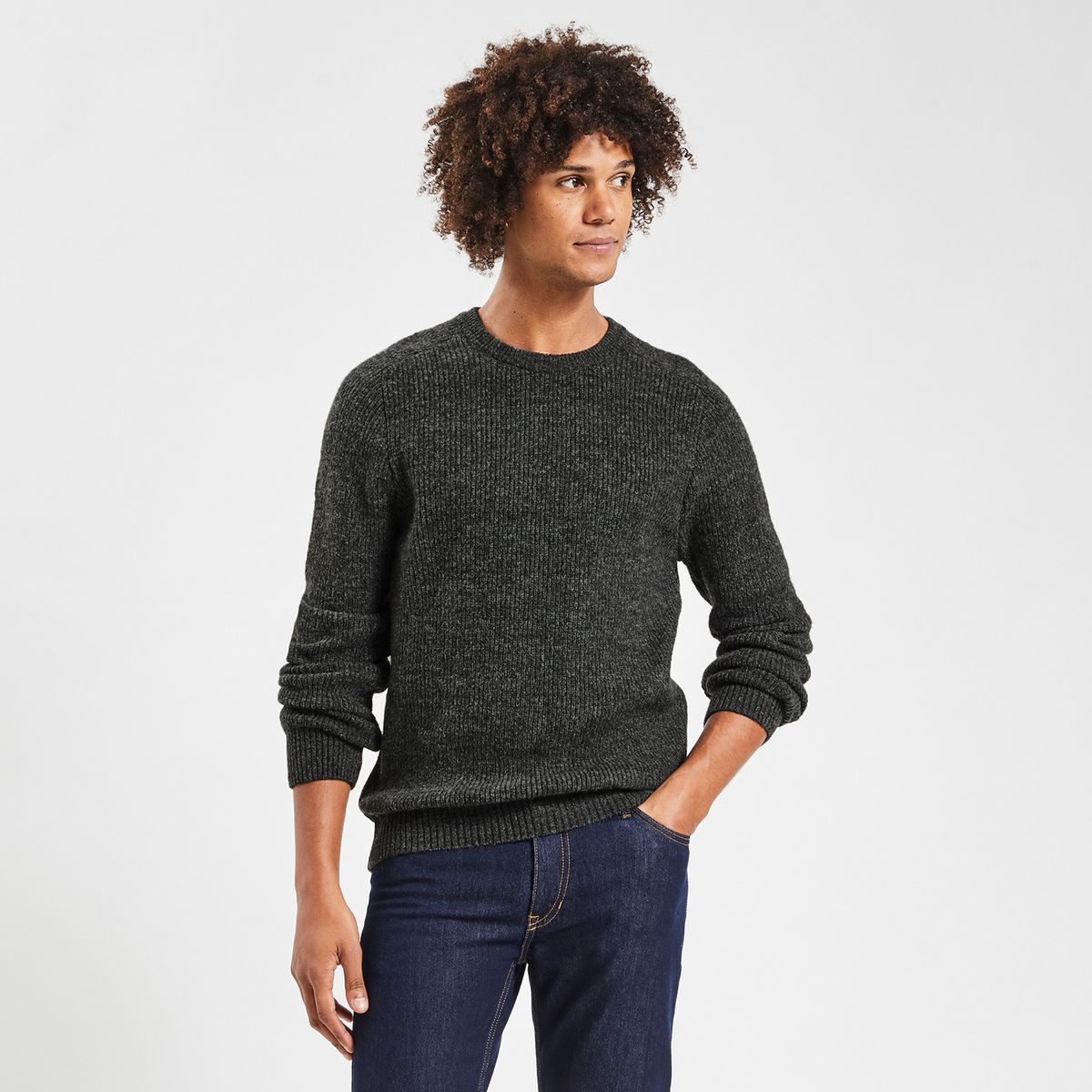 Pull col discount montant homme jules