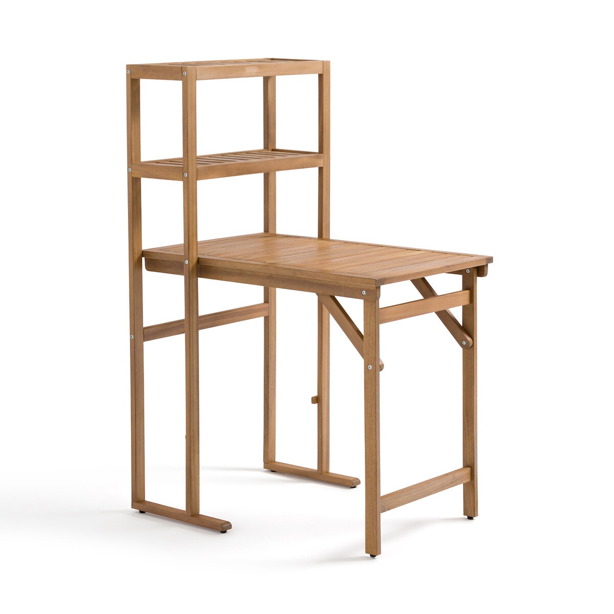 Table de jardin pliante réalto, acacia, 2 allonges acacia La Redoute  Interieurs