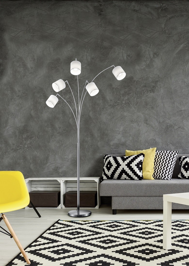 Lampadaire design en métal, TOMMY, TRIO