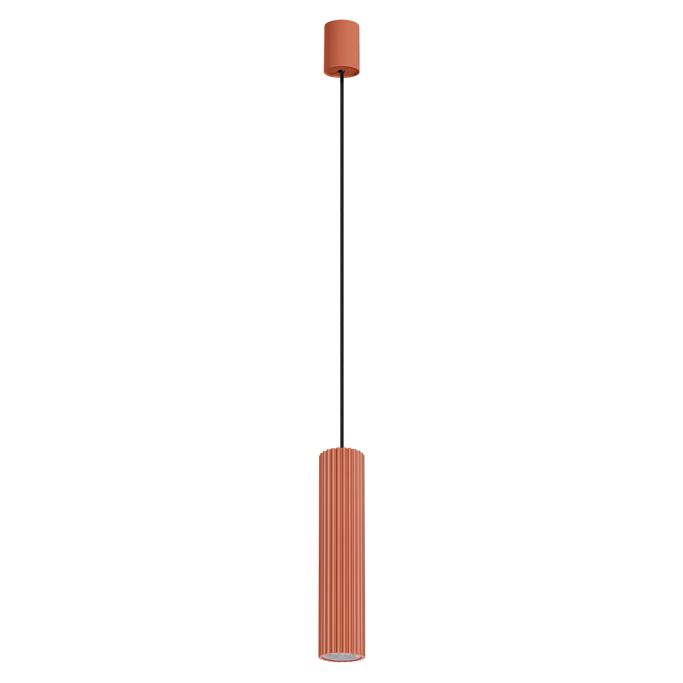 Suspension Aluminium Ocre Rouge LED 1 Ivar, EDEN