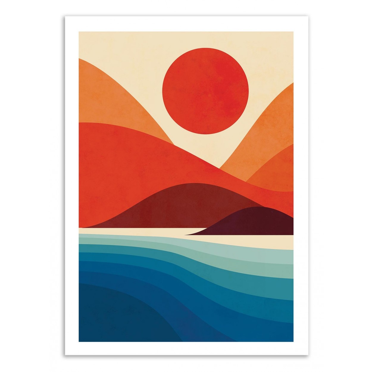 Affiche d'art - Seaside - Jay Fleck, WALL EDITIONS