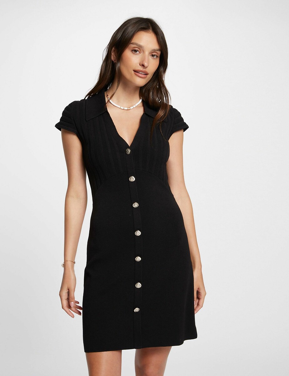 Bodycon Mini Dress with Short Sleeves, MORGAN