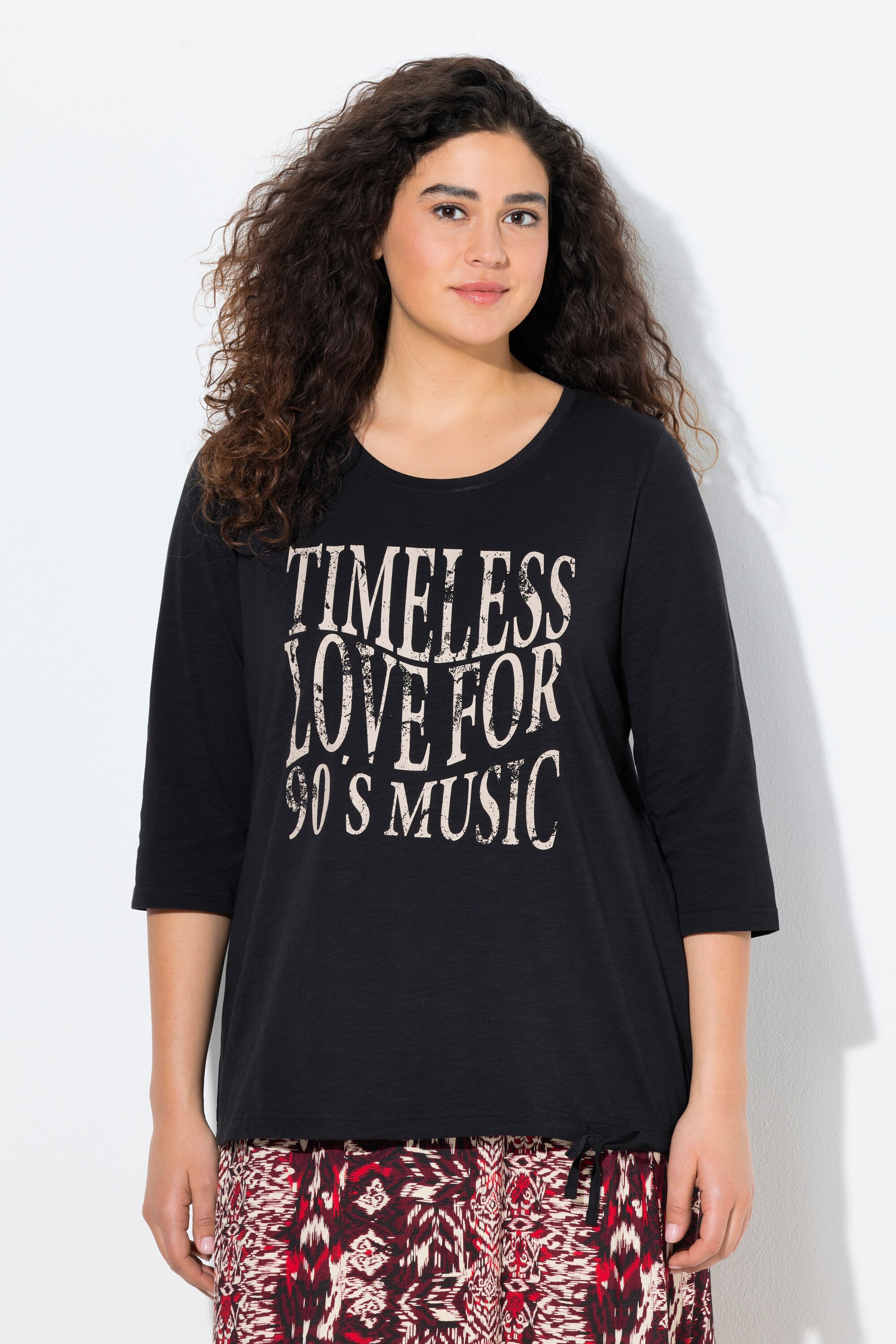 T-shirt à col rond et manches 3/4, ULLA POPKEN