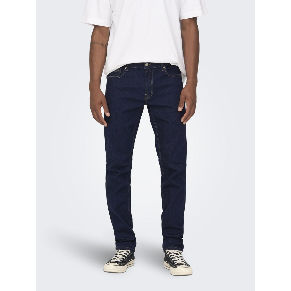 Jean avec zip en bas clearance homme