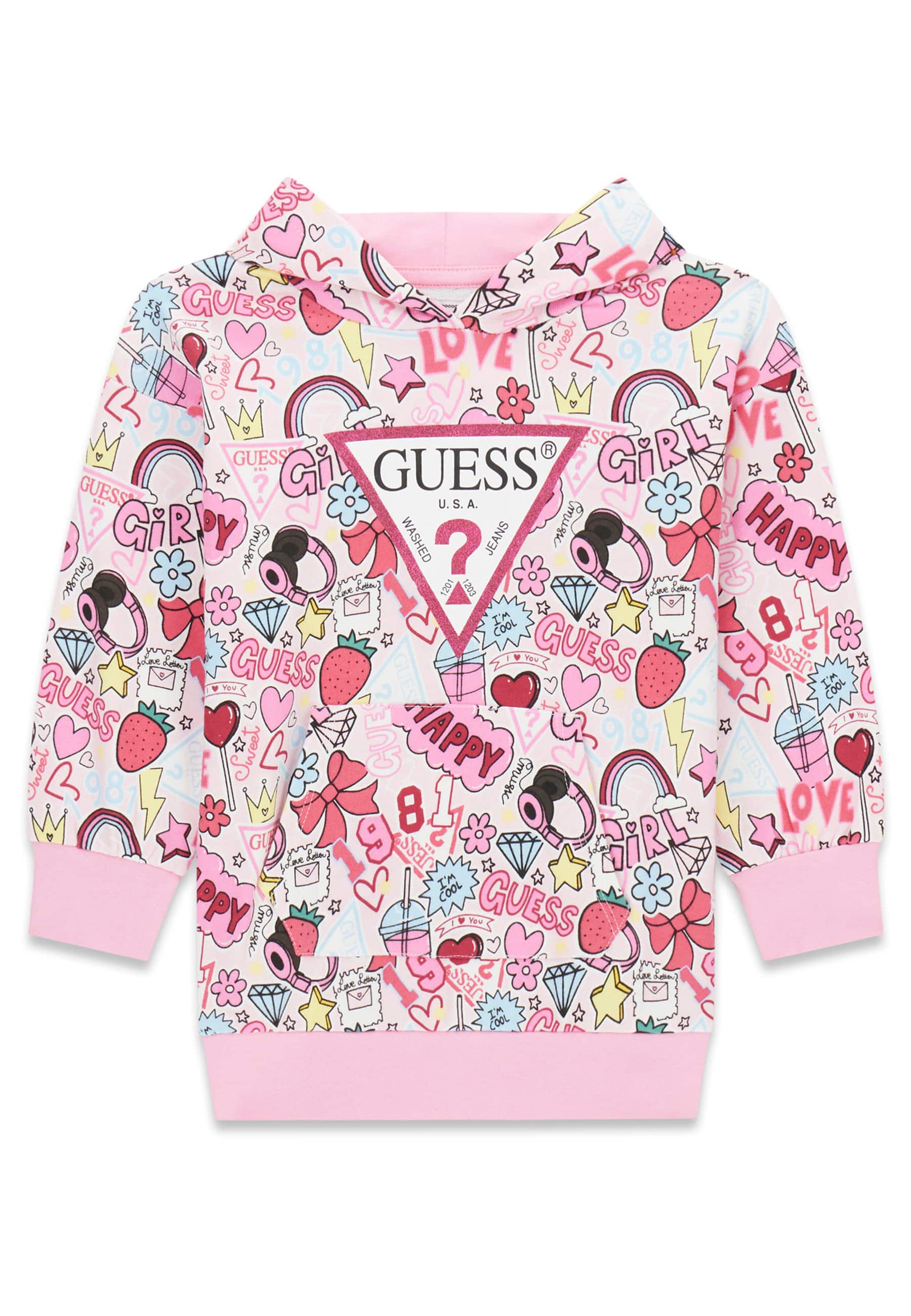 Robe À Capuche Imprimée, GUESS KIDS