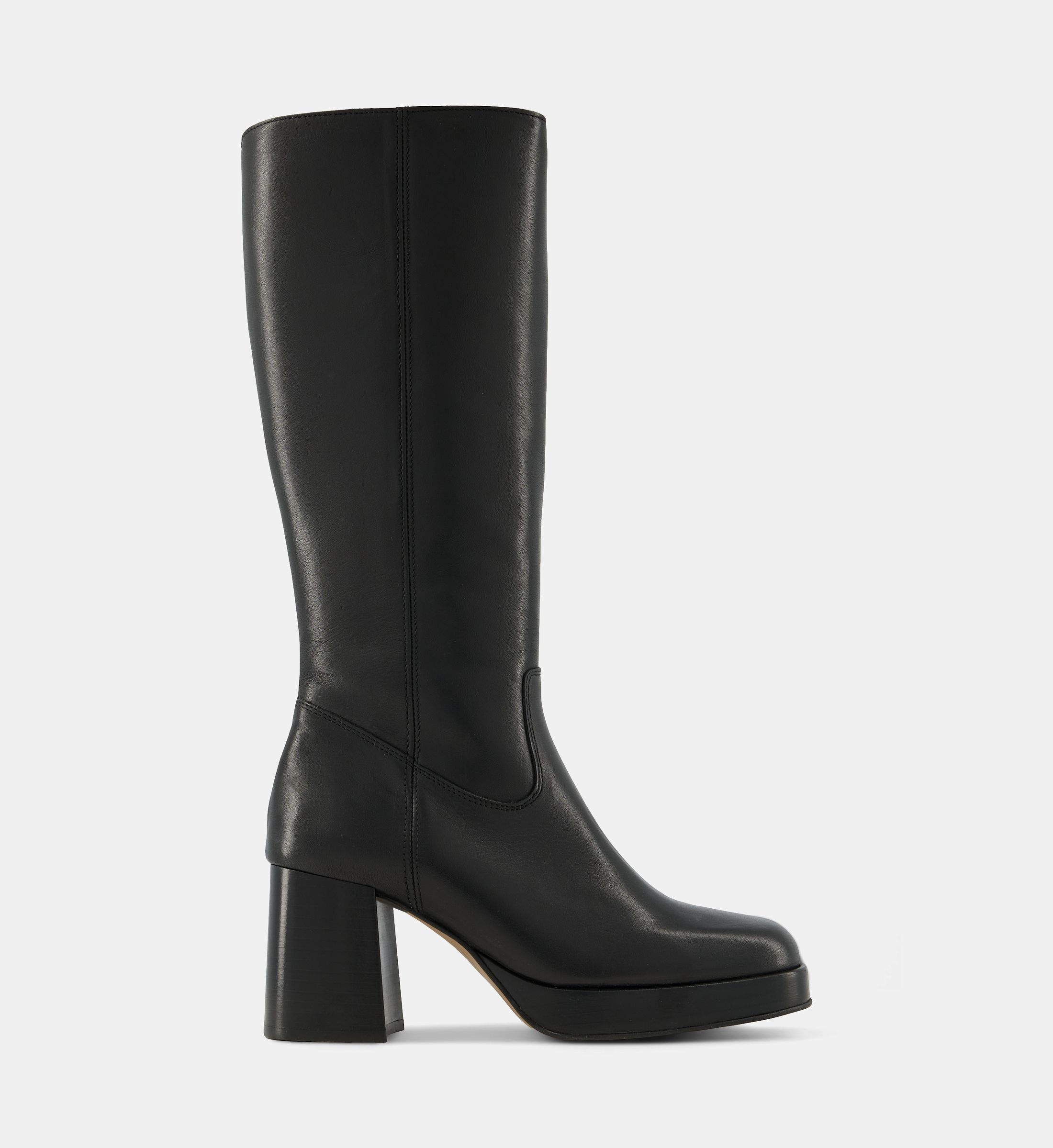 Bottes à plateforme cora cuir, GALERIES LAFAYETTE