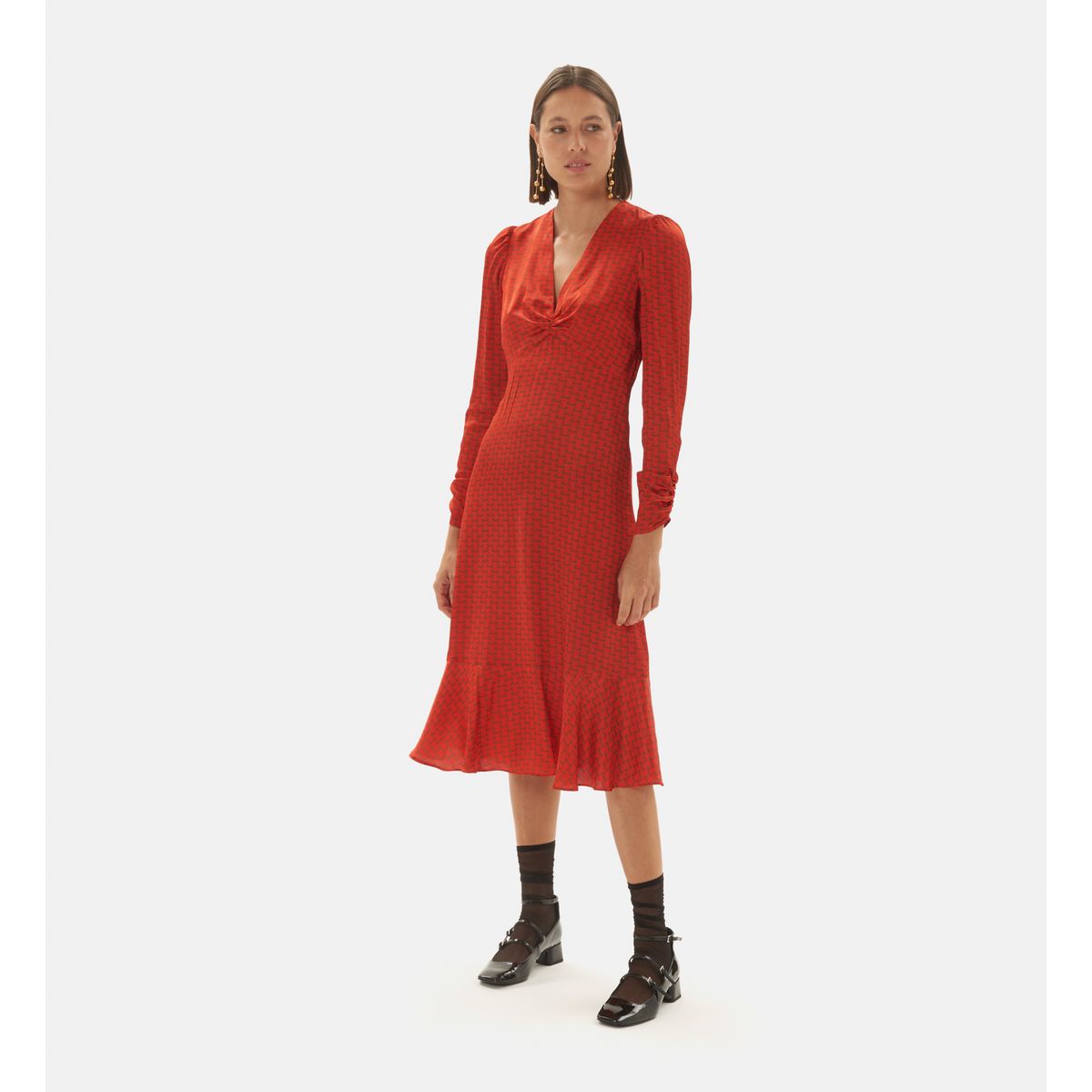 La redoute outlet robe rouge femme