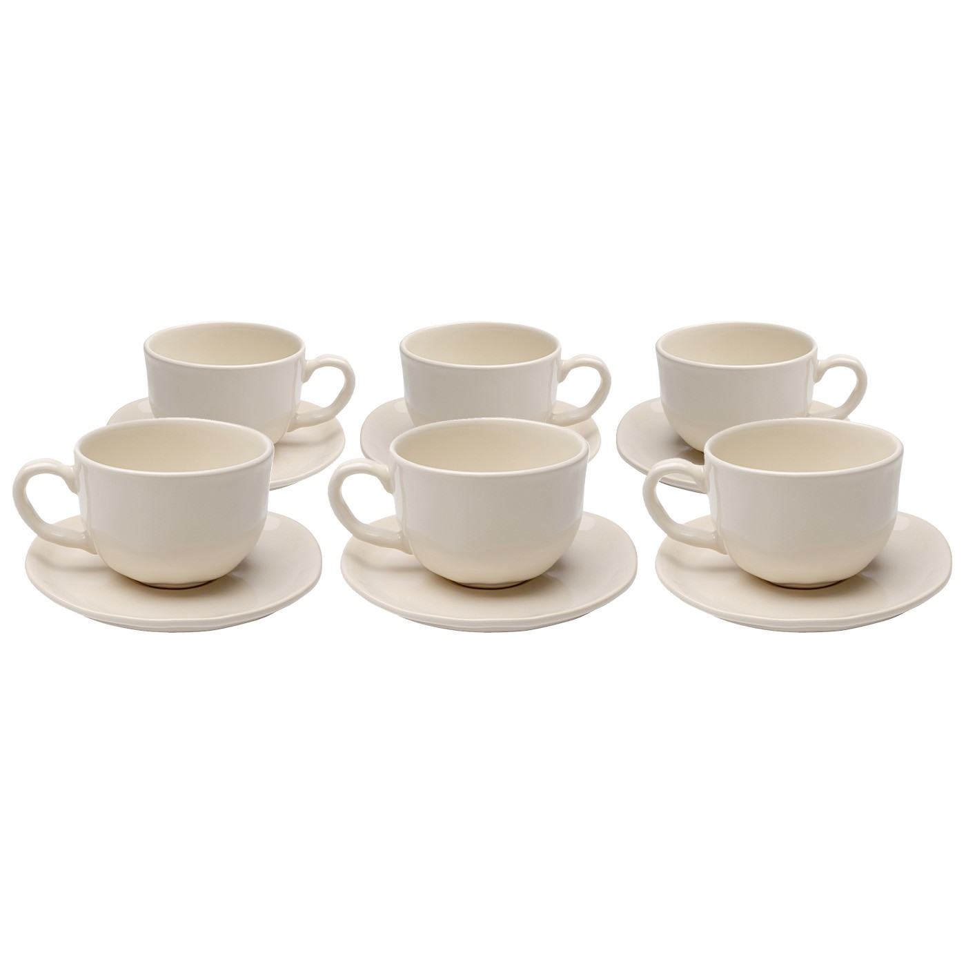 Lot de 6 tasses à café en faïence, ORGANIC, KARE DESIGN
