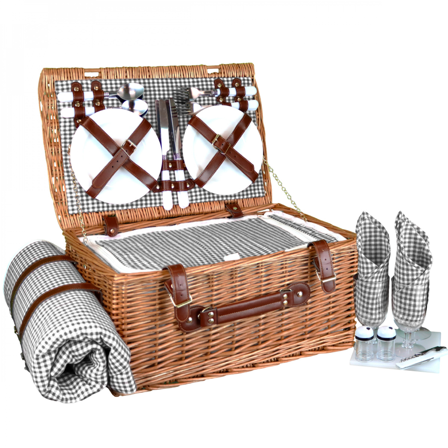 Panier de pique-nique isotherme - 4 personnes, LINXOR