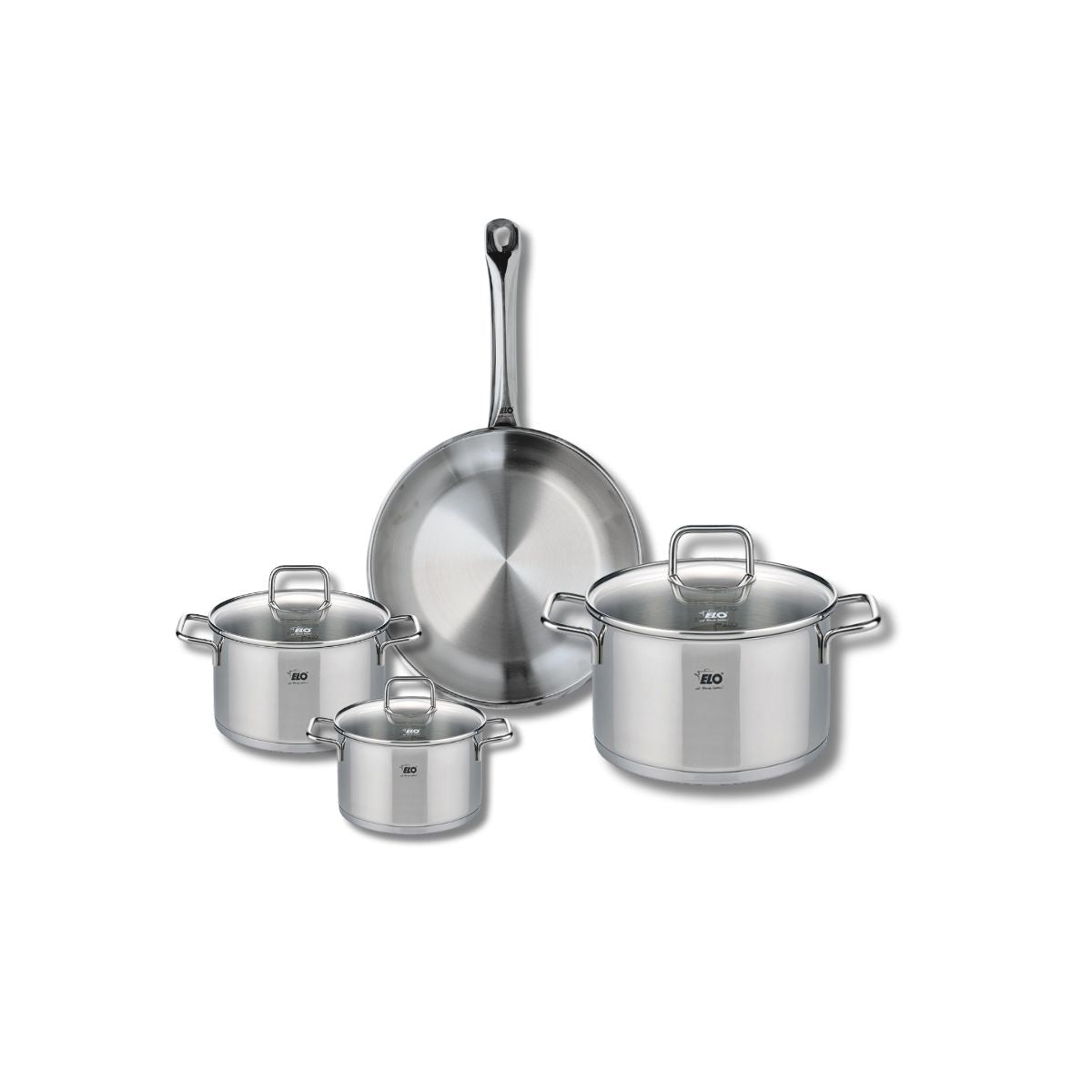 Batterie 1 poêle 24cm + 3 faitouts 12/14/20cm PROFI CITRIN, ELO