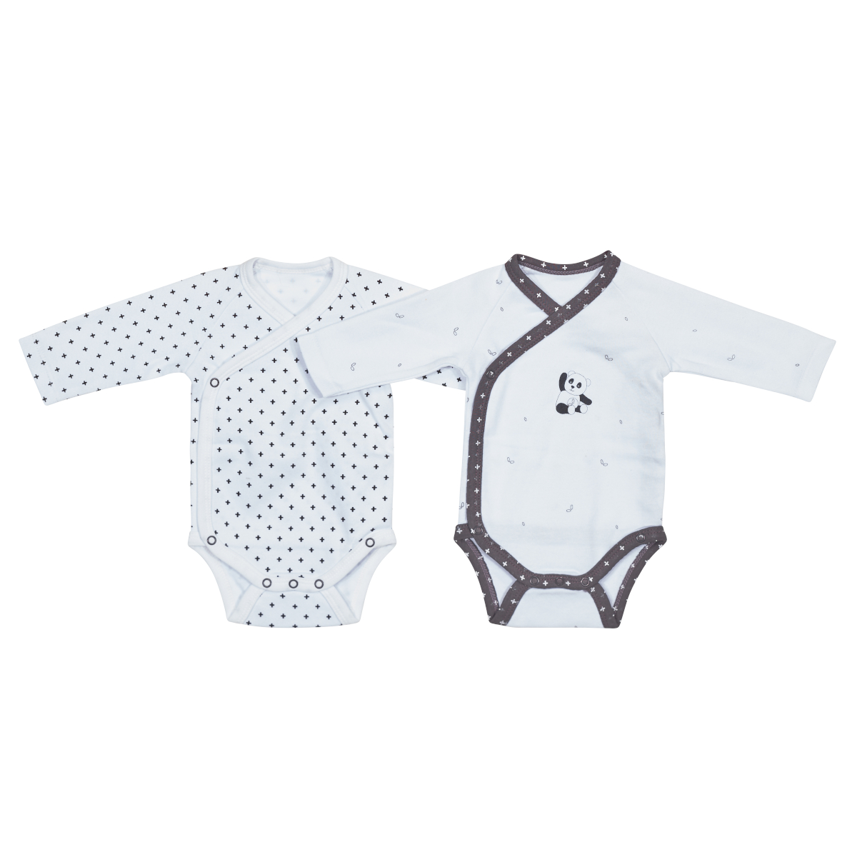 Bodies bébé à manches longues Lot de 2, SAUTHON