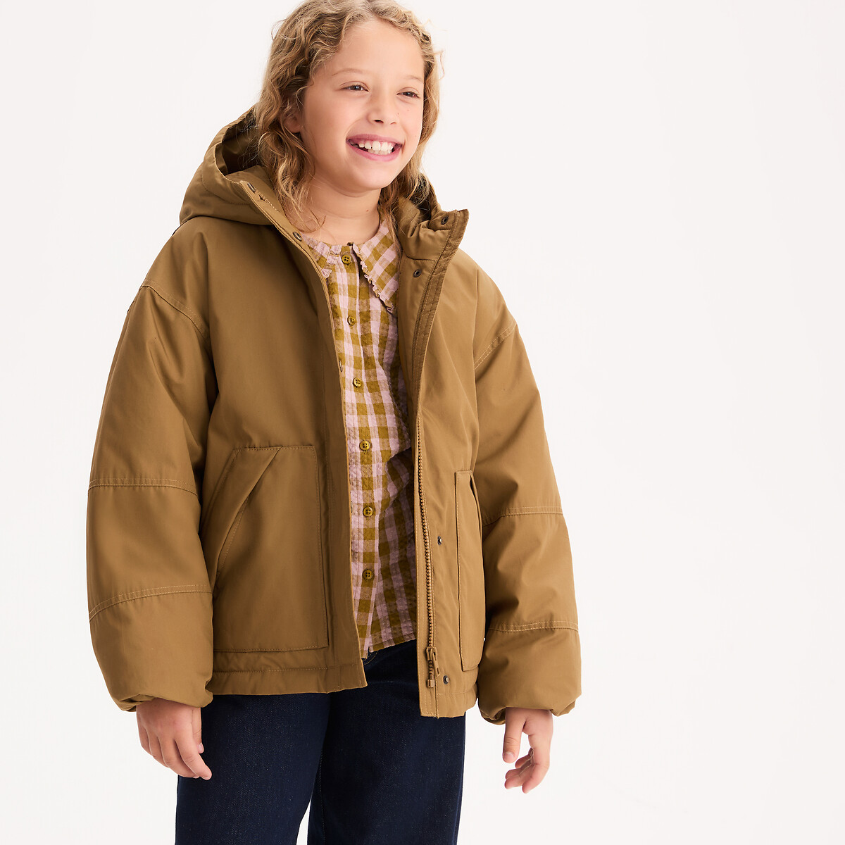 Warm Quilted Padded Jacket with Hood, LA REDOUTE COLLECTIONS