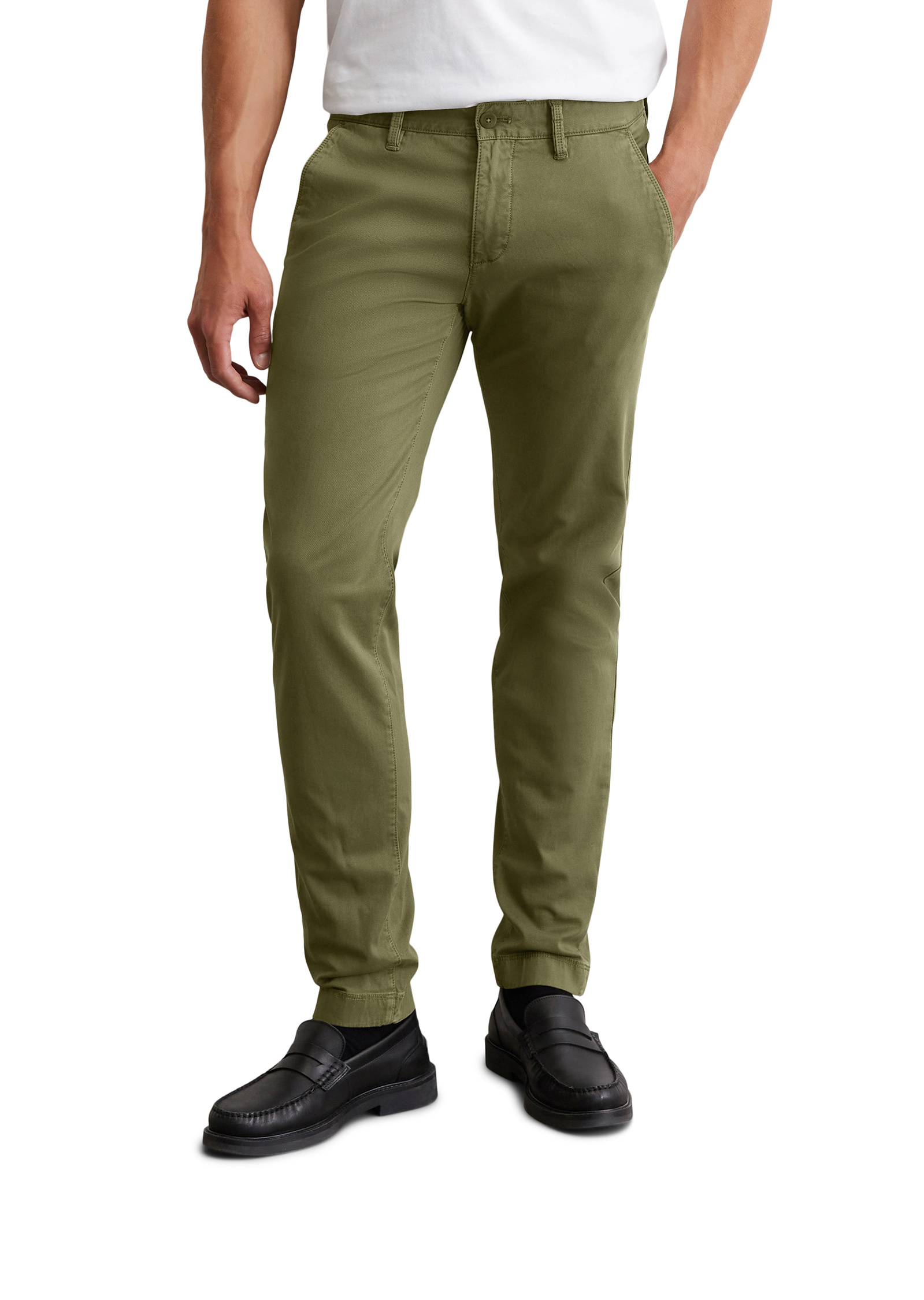 Chino modèle Stig shaped en coton bio mélangé, MARC O'POLO