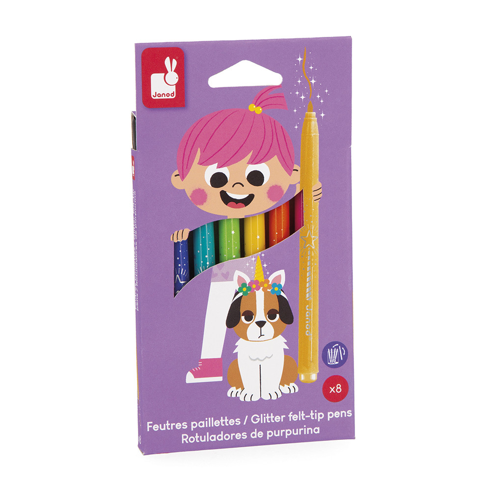 Feutres Pailletés X8, JANOD