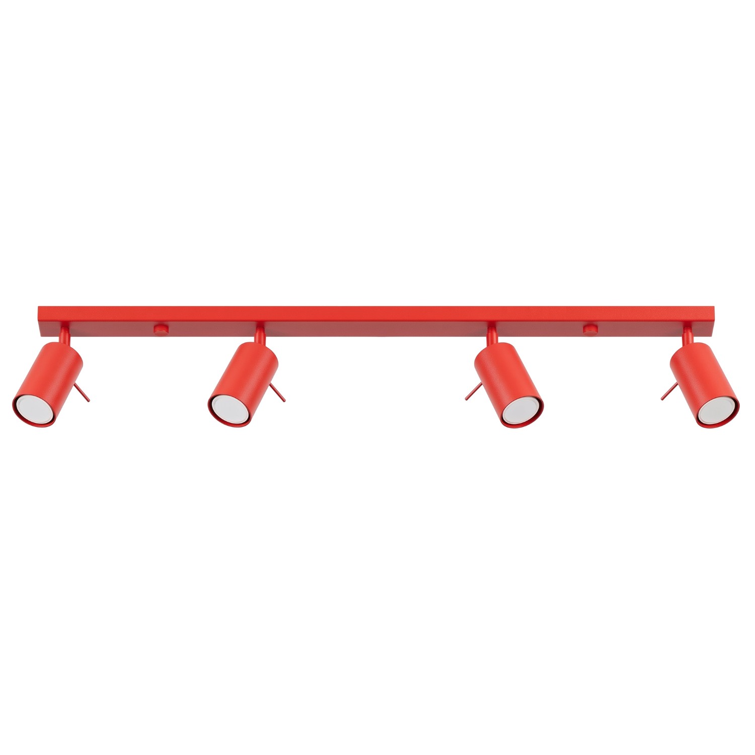 Plafonnier Acier Rouge GU10 4 RING, EDEN