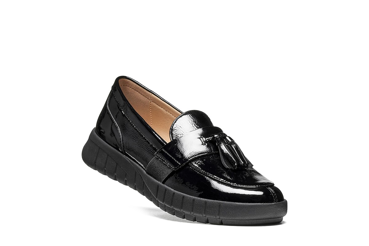 GEOX Mocasines de charol con cuña, FLEXTRIDE — photo 3