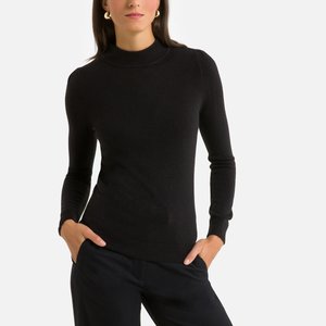 Пуловер с воротником-стойкой из трикотажа, напоминающего на ощупь кашемир ANNE WEYBURN image