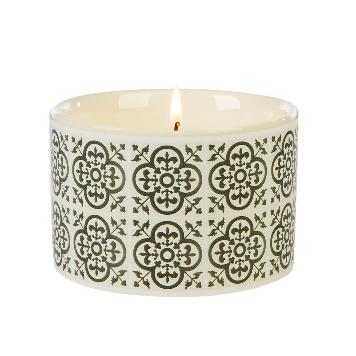 Fired Earth Medium Ceramic Black Tea and Jasmine Candle, WAX LYRICAL