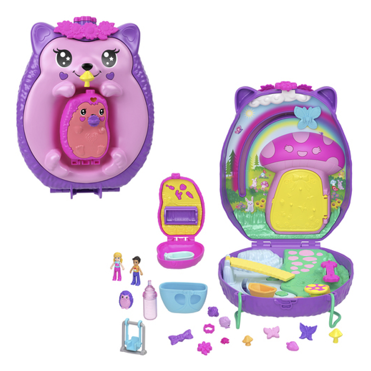 Polly Pocket Maman et Bebe Herissons, MATTEL