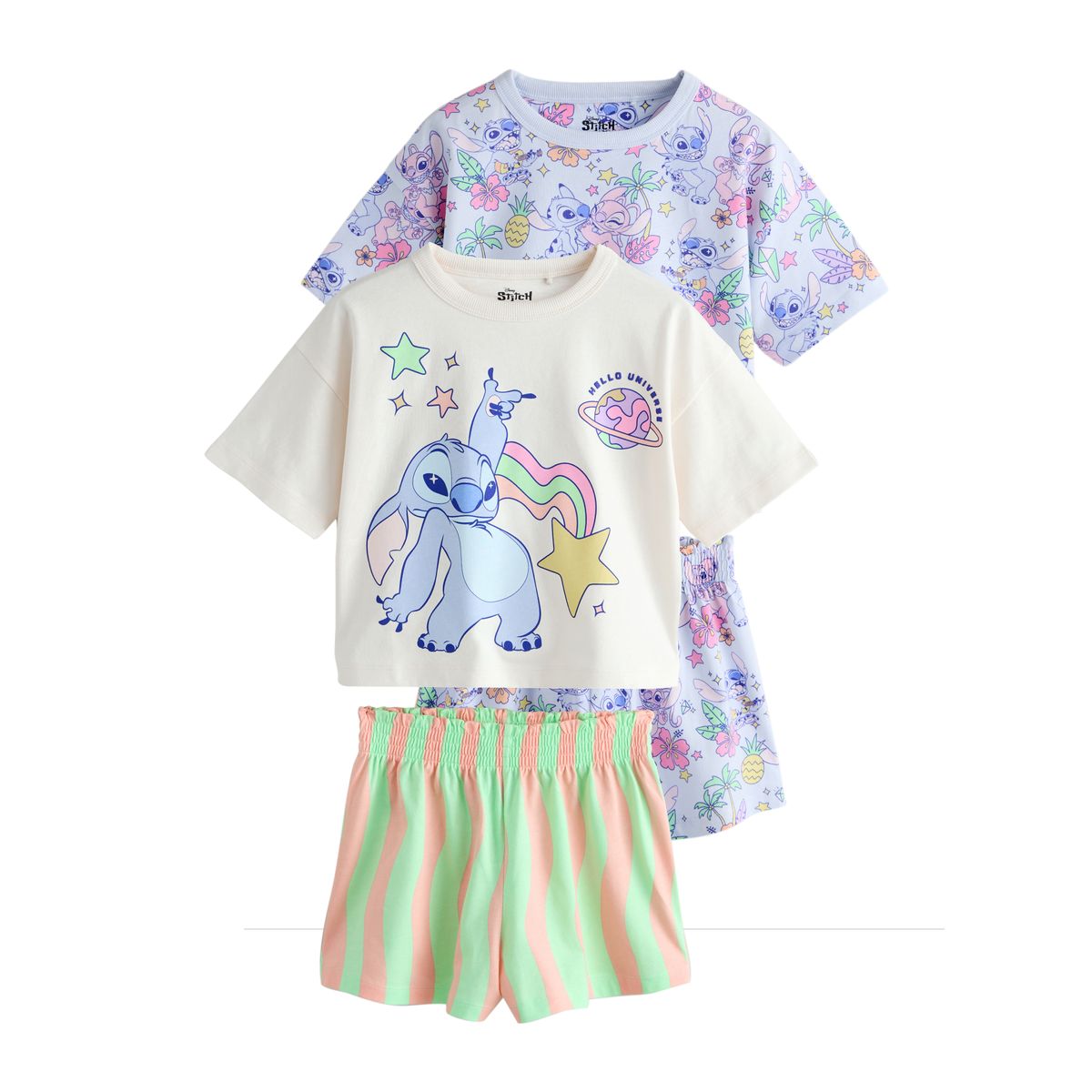 Pyjama short lilo et stitch, lot de 2, NEXT