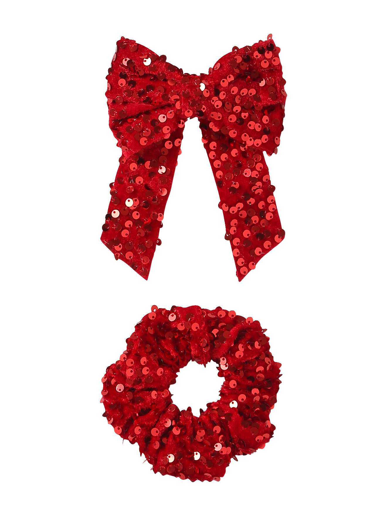 Barrette et chouchou à sequins, VERTBAUDET
