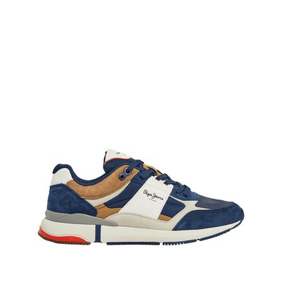 London Pro Mesh Low Top Trainers in Suede PEPE JEANS