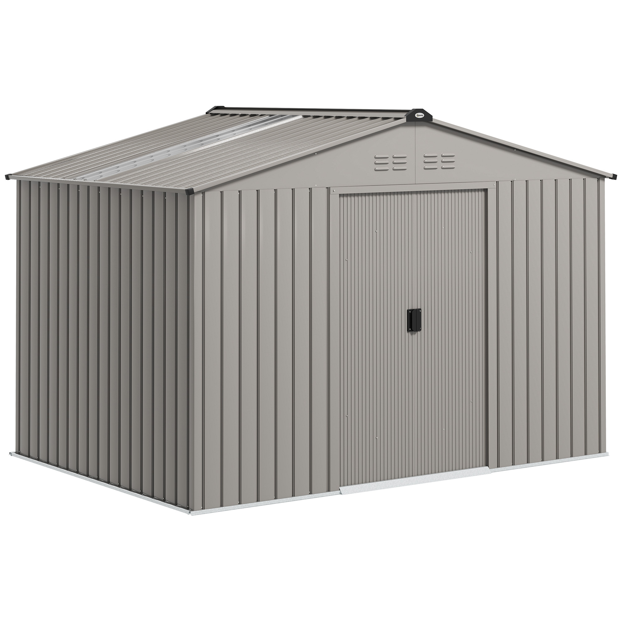 Abri de jardin Acier Gris, OUTSUNNY