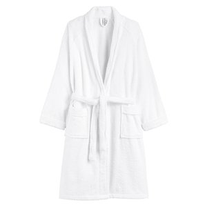 Kimono-Style 100% Cotton Towelling Bathrobe LA REDOUTE INTERIEURS image