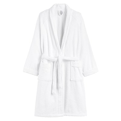 Kimono-Style 100% Cotton Towelling Bathrobe LA REDOUTE INTERIEURS