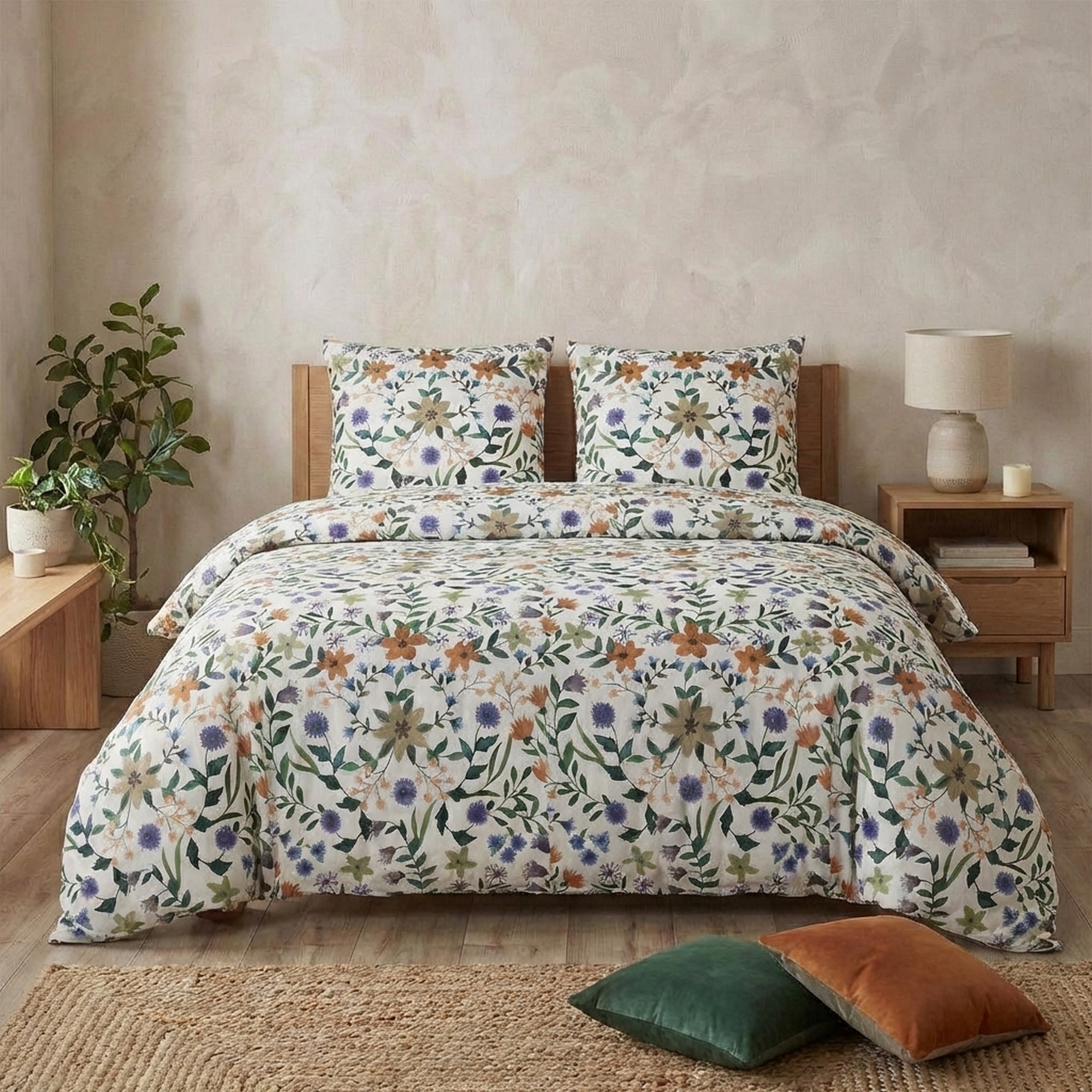 Parure de lit - Housse de couette coton 57 fils, EDEN