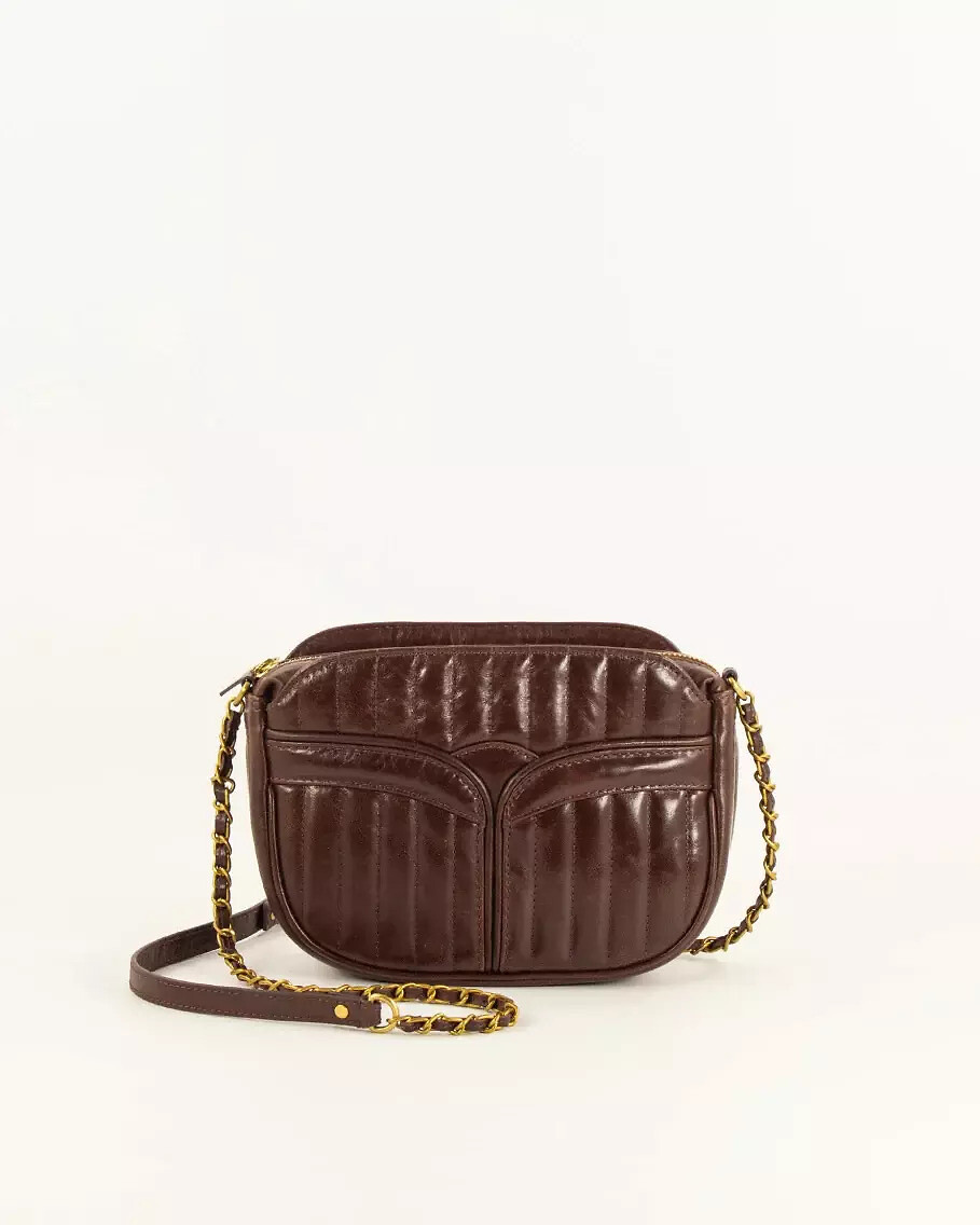 Sac à bandoulière en cuir matelassé, DIVINE, SESSUN