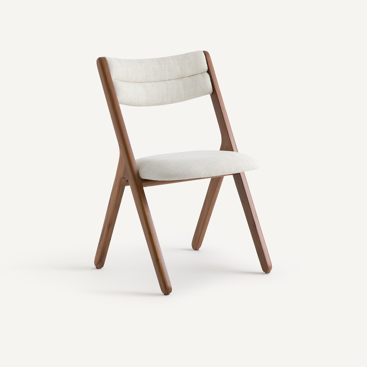 Notenhouten stoel, Camminata, ontwerp Emmanuel Gallina
