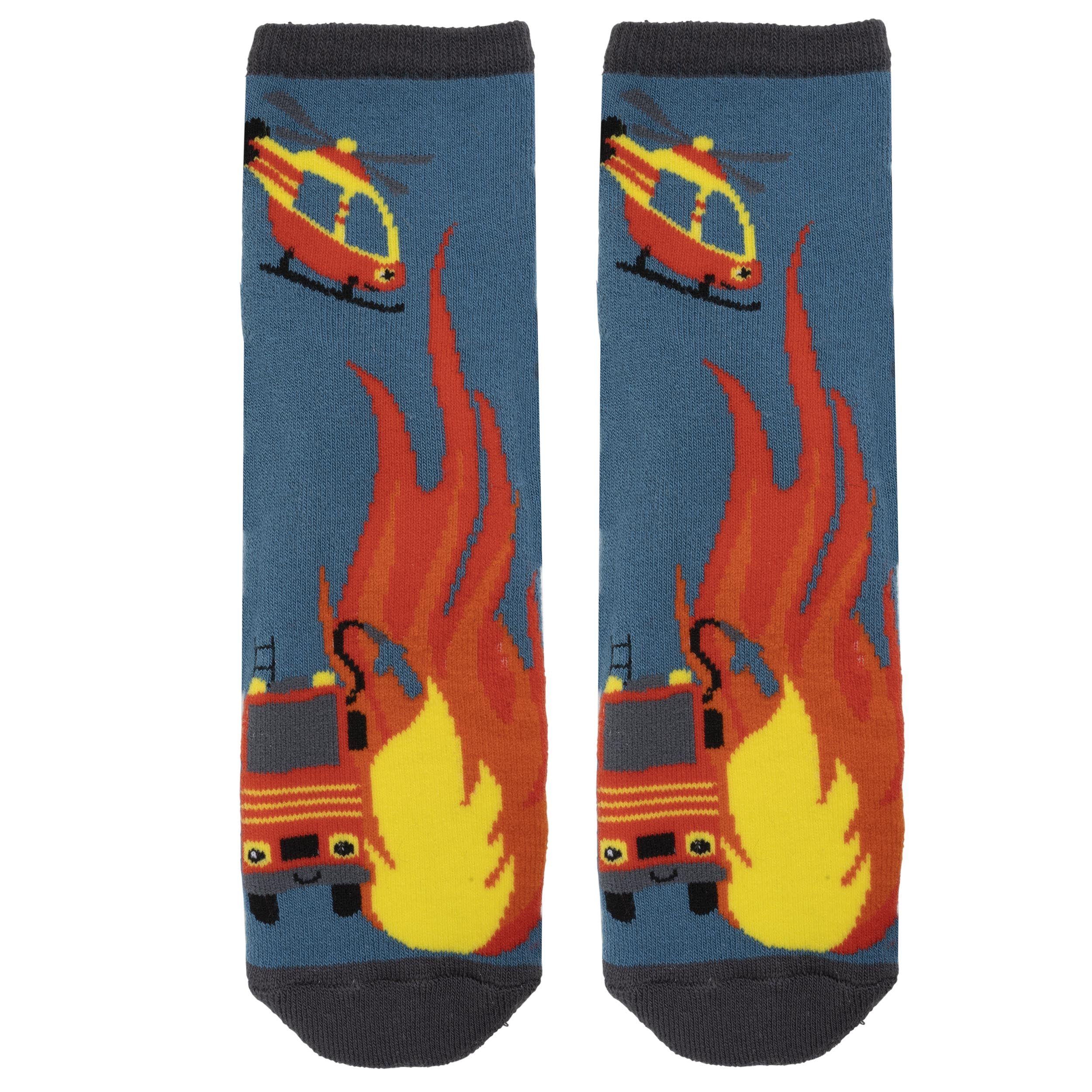 Chaussettes anti-dérapantes pompier - coton, ISOTONER