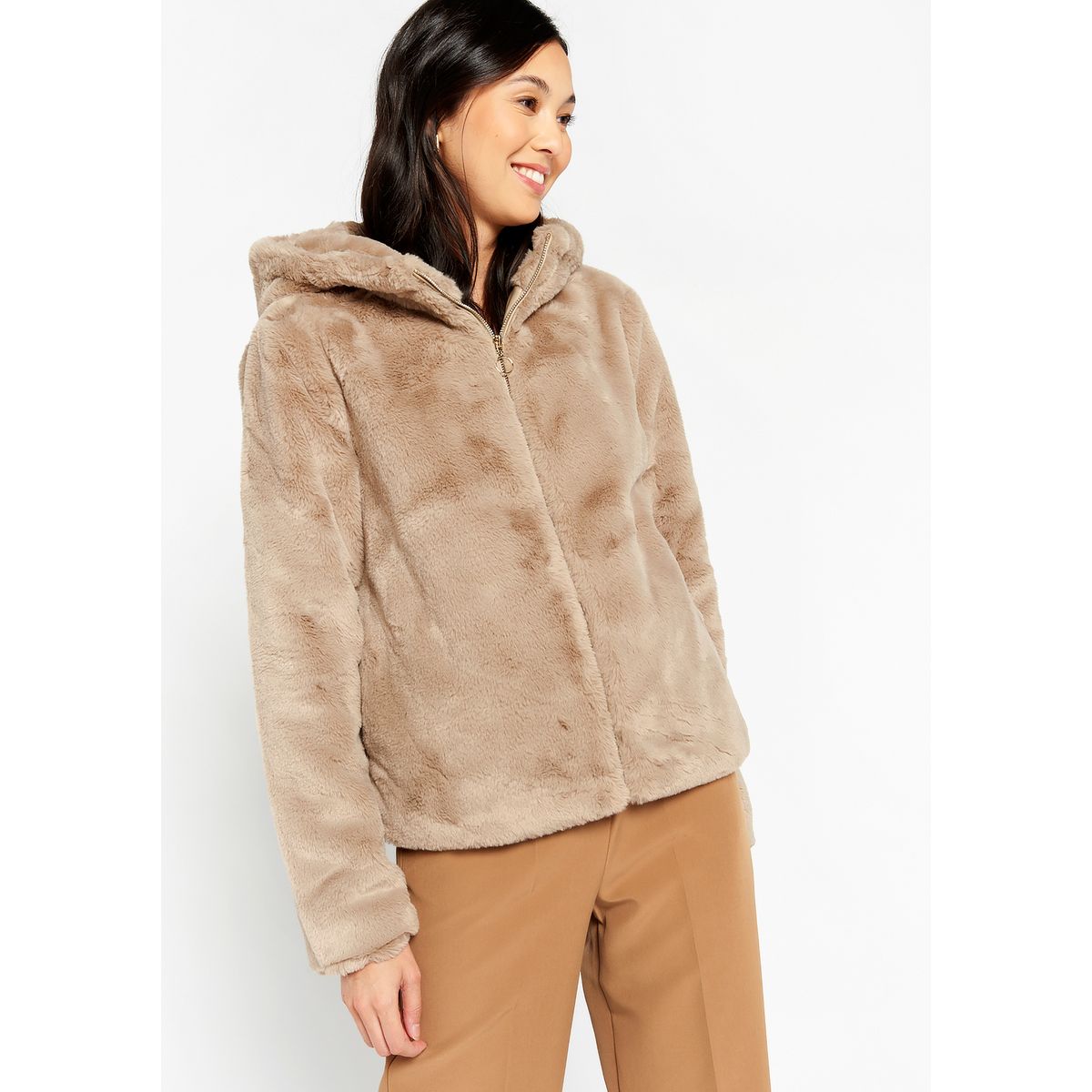 Blouson sales fourrure femme