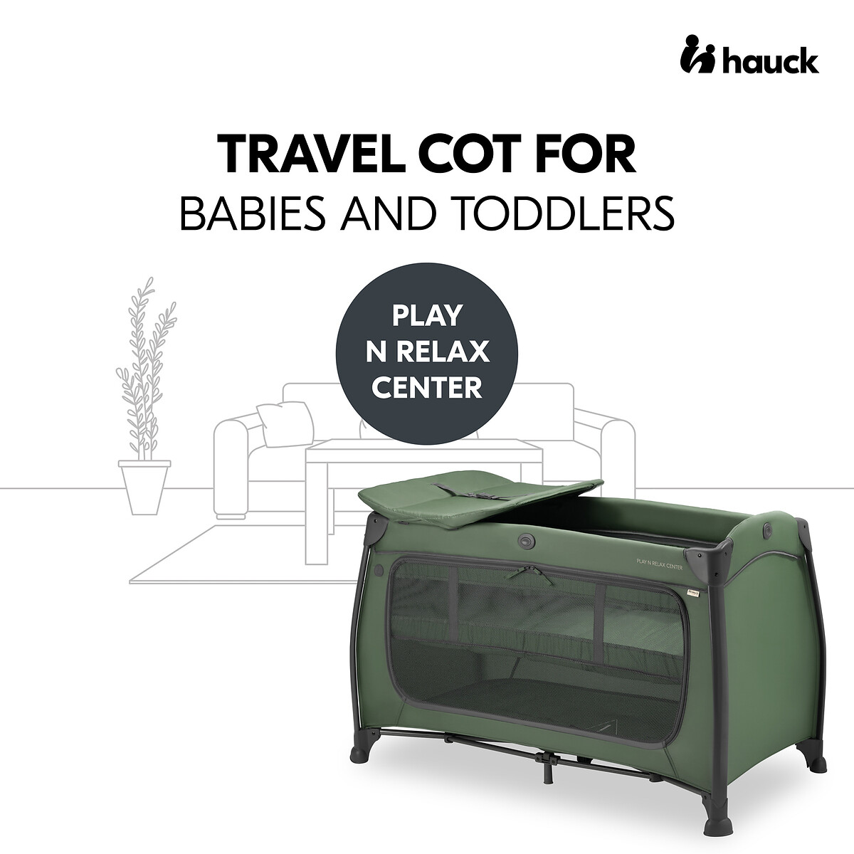 Hauck play and relax travel cot shop