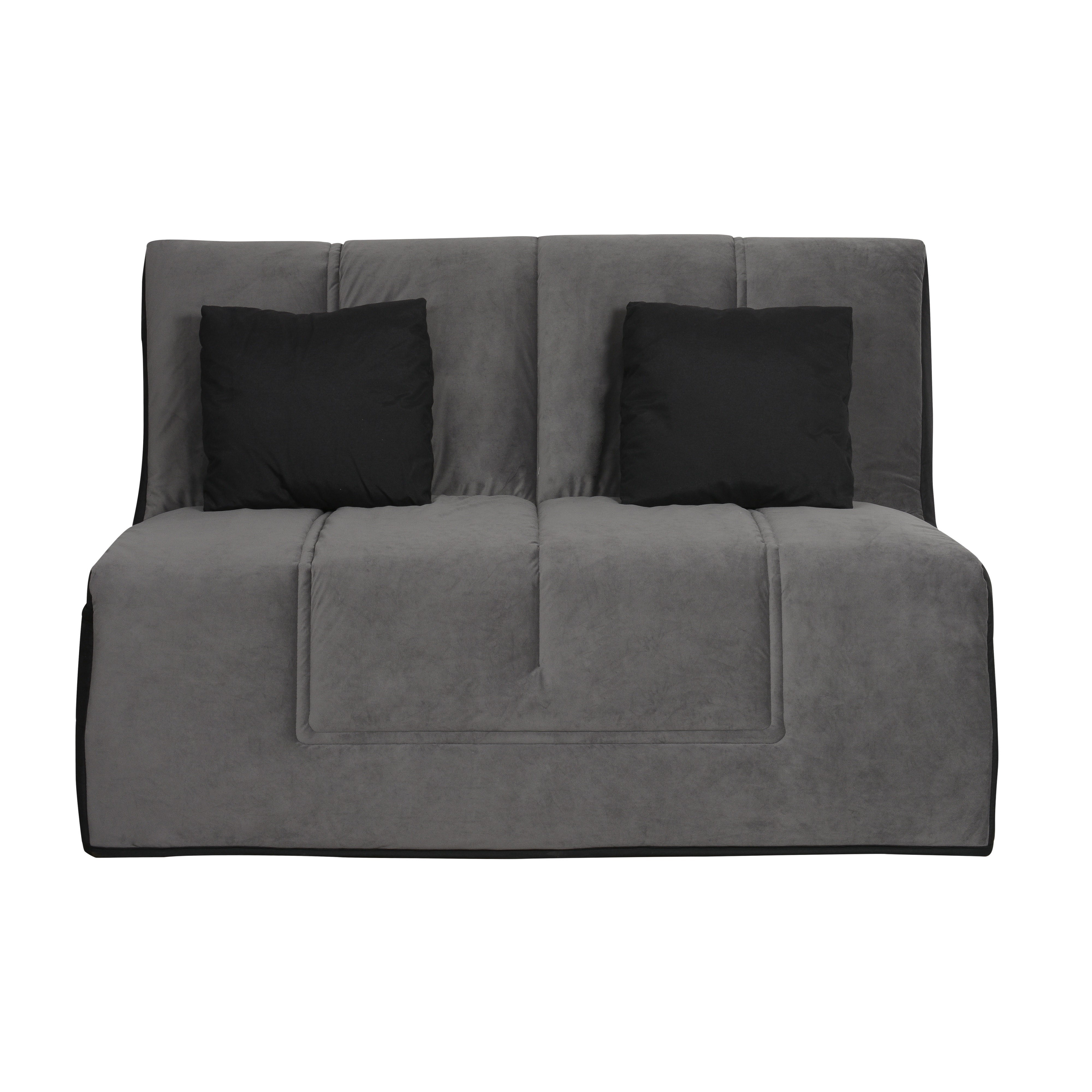 Banquette BZ WASHINGTON 140 x 190, matelas Simmons, angel noir, RELAXIMA
