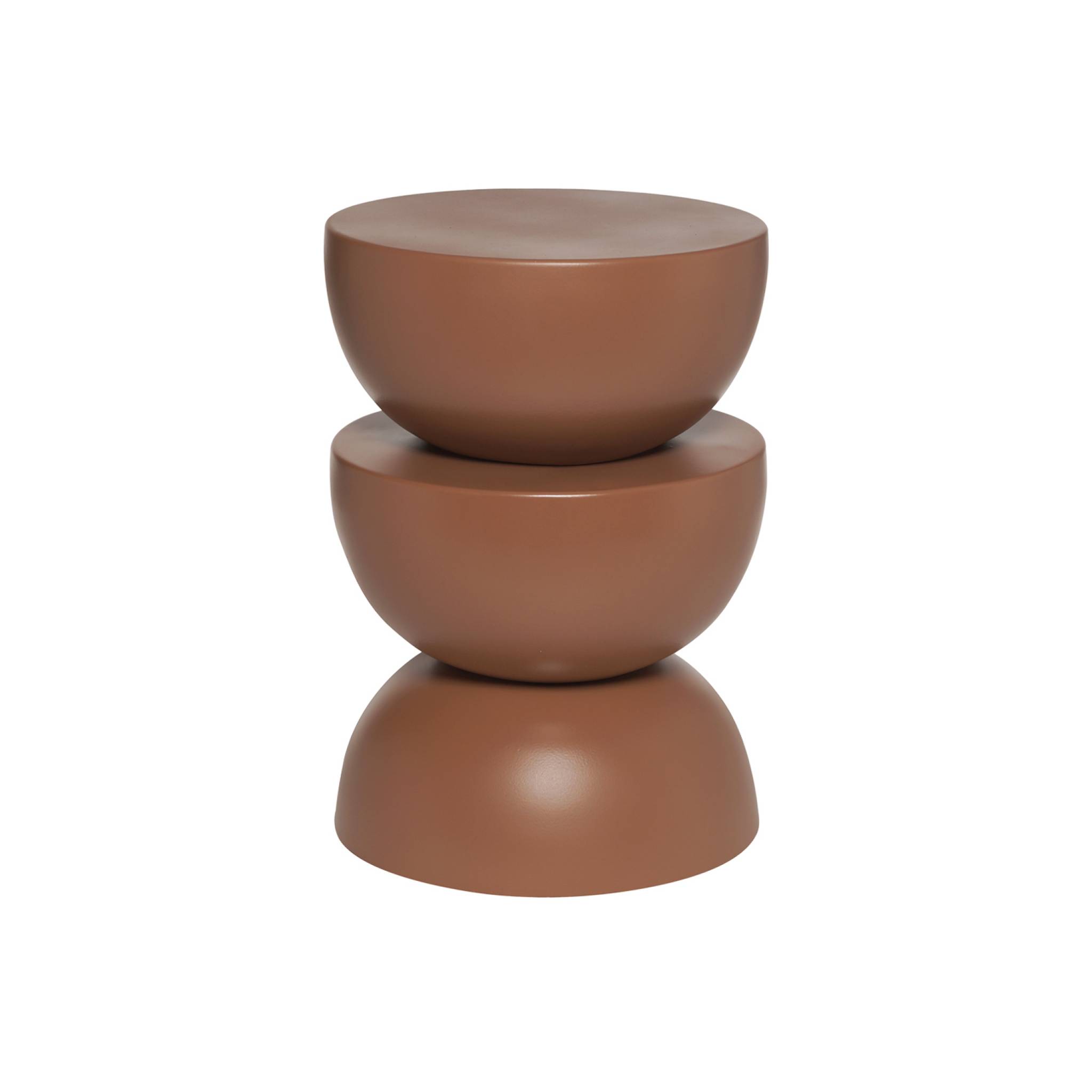 Table d'appoint, bout de canapé, table de chevet métal Ø32 x H46,5cm COUMBA, SWEEEK
