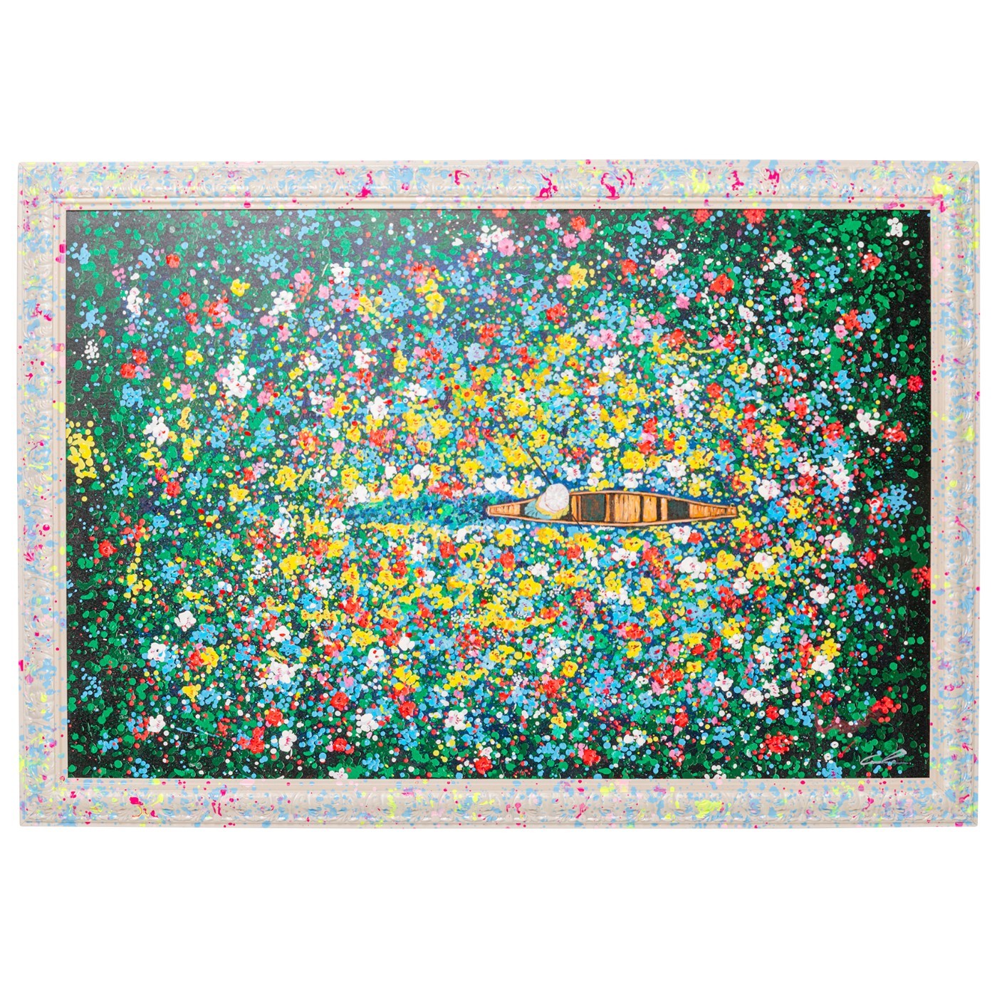 Tableau encadré marché aux fleurs flottant, KARE DESIGN