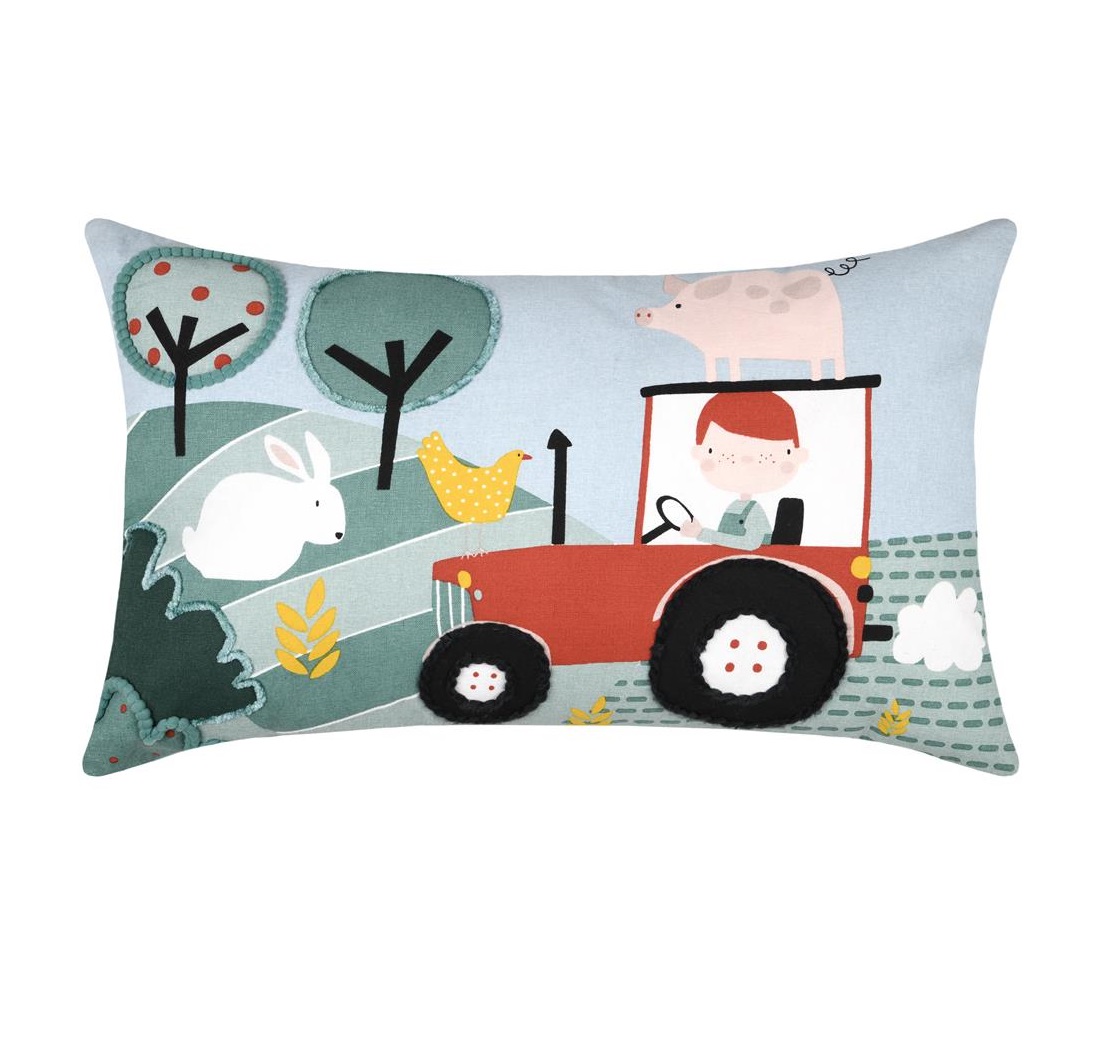 Coussin en coton Tom a la ferme, EDEN