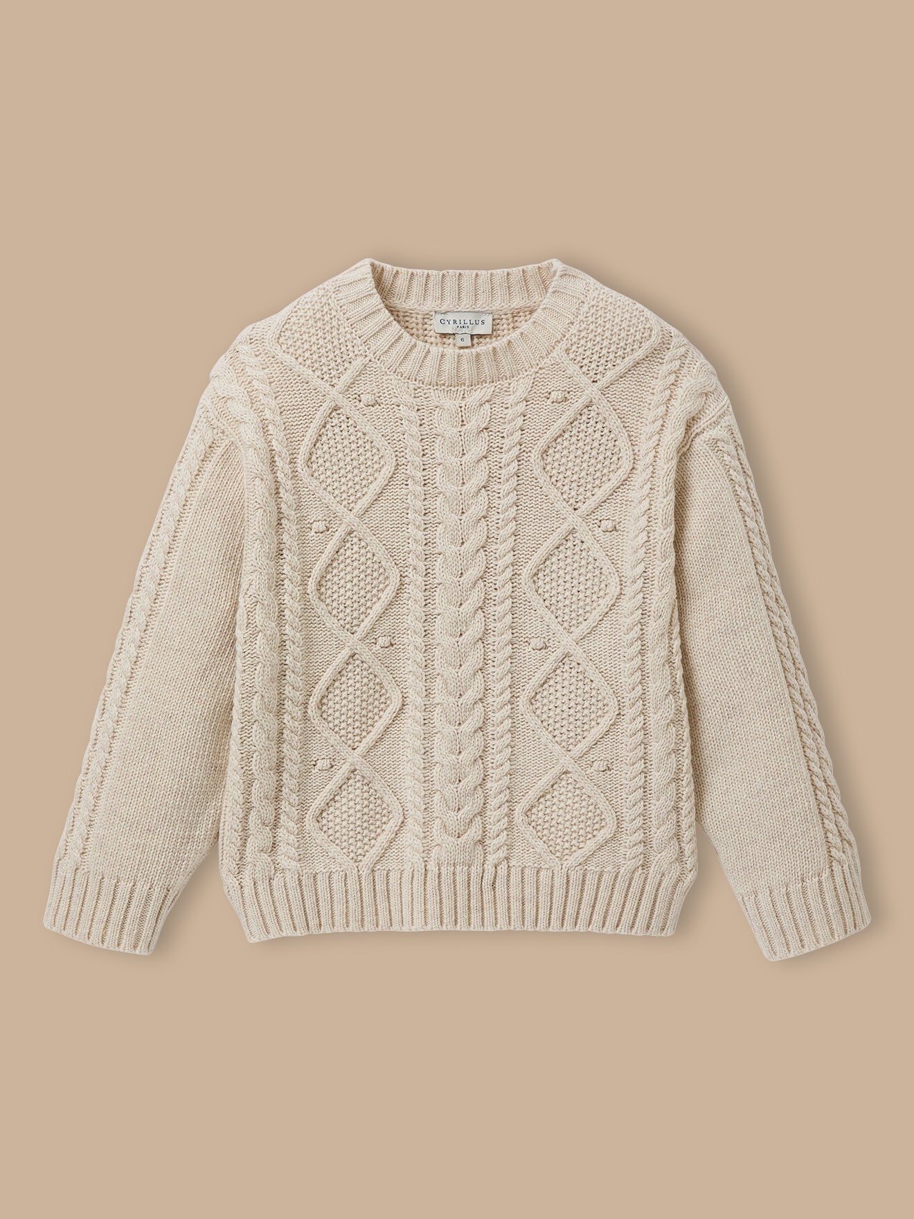 Pull torsadé avec laine, CYRILLUS