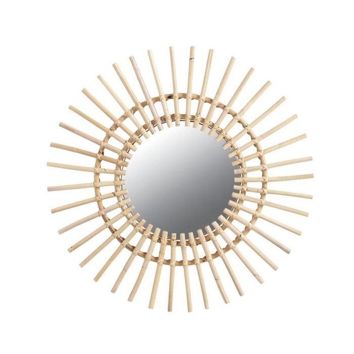 Image 0 Miroir rotin Soleil AUBRY GASPARD Miroir rotin Soleil AUBRY GASPARD image 0