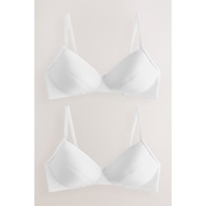 Soutien-gorge Pour Jeune Fille - Lot De 2 - Tissu Doux Et Confortable - Taille Ajustable - Entretien Facile