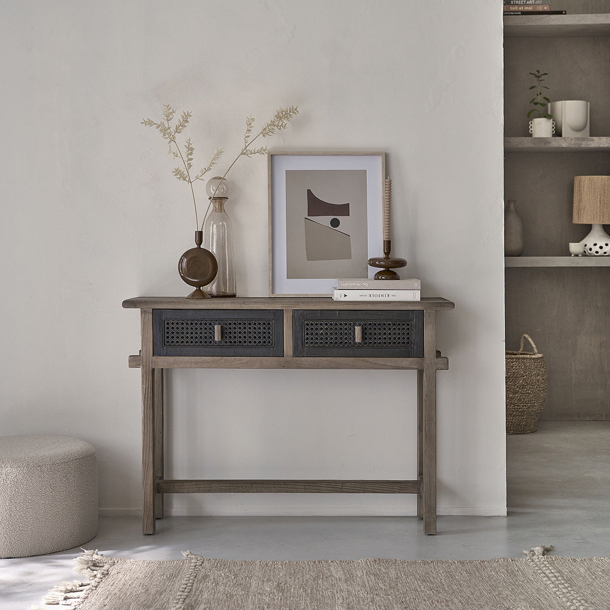 Console en bois recyclé massif 110 cm JUNKO, BERAH GETAH
