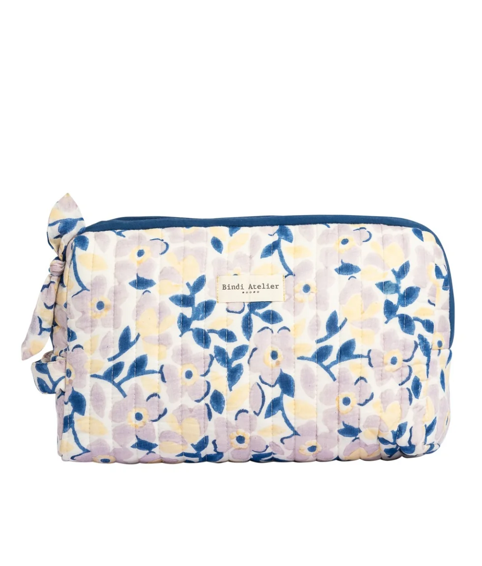 Trousse de toilette en coton Amelia, BINDI ATELIER