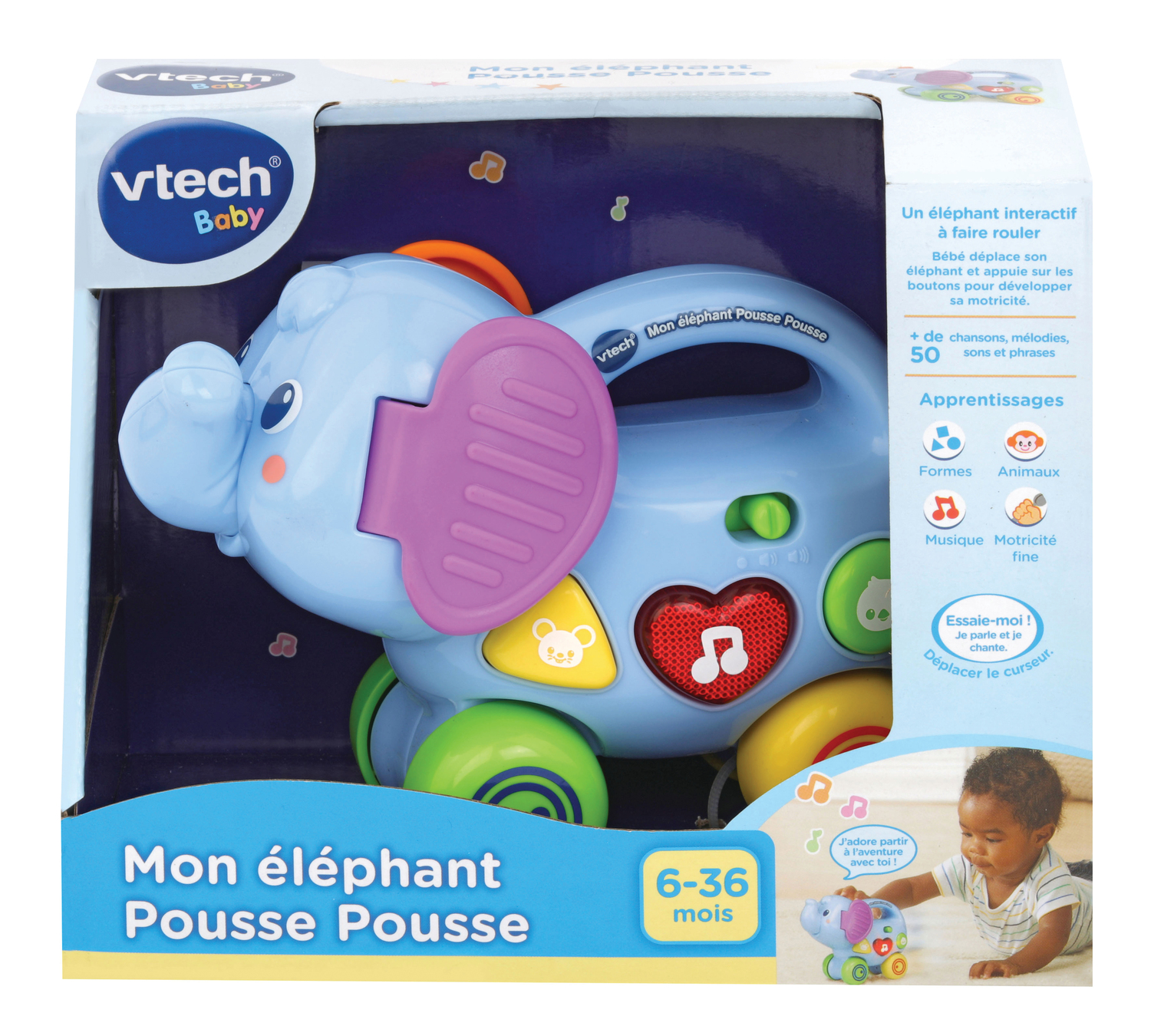 Mon elephant pousse pousse, VTECH