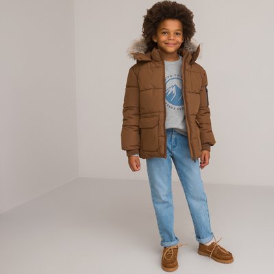 Recycled Hooded Padded Jacket, Mid-Length LA REDOUTE COLLECTIONS