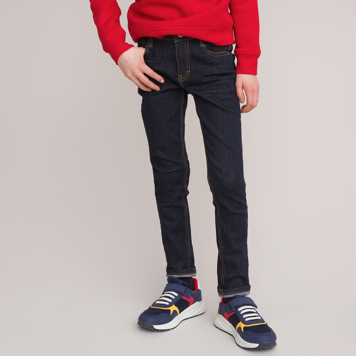 La Redoute Vêtements Pantalons & Jeans Jeans Slim Jogging en molleton coupe slim denim 
